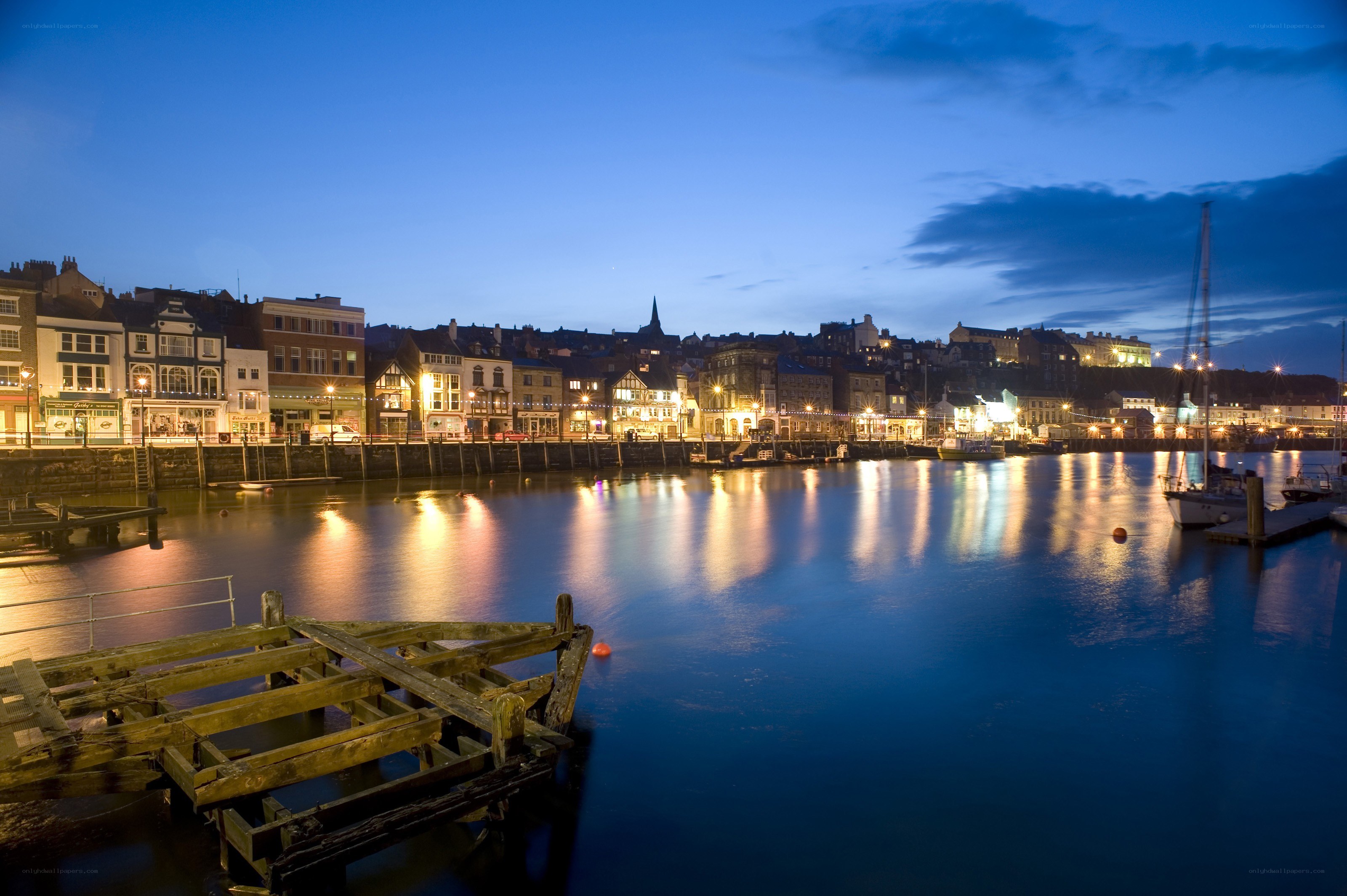 Evening at Whitby Harbour