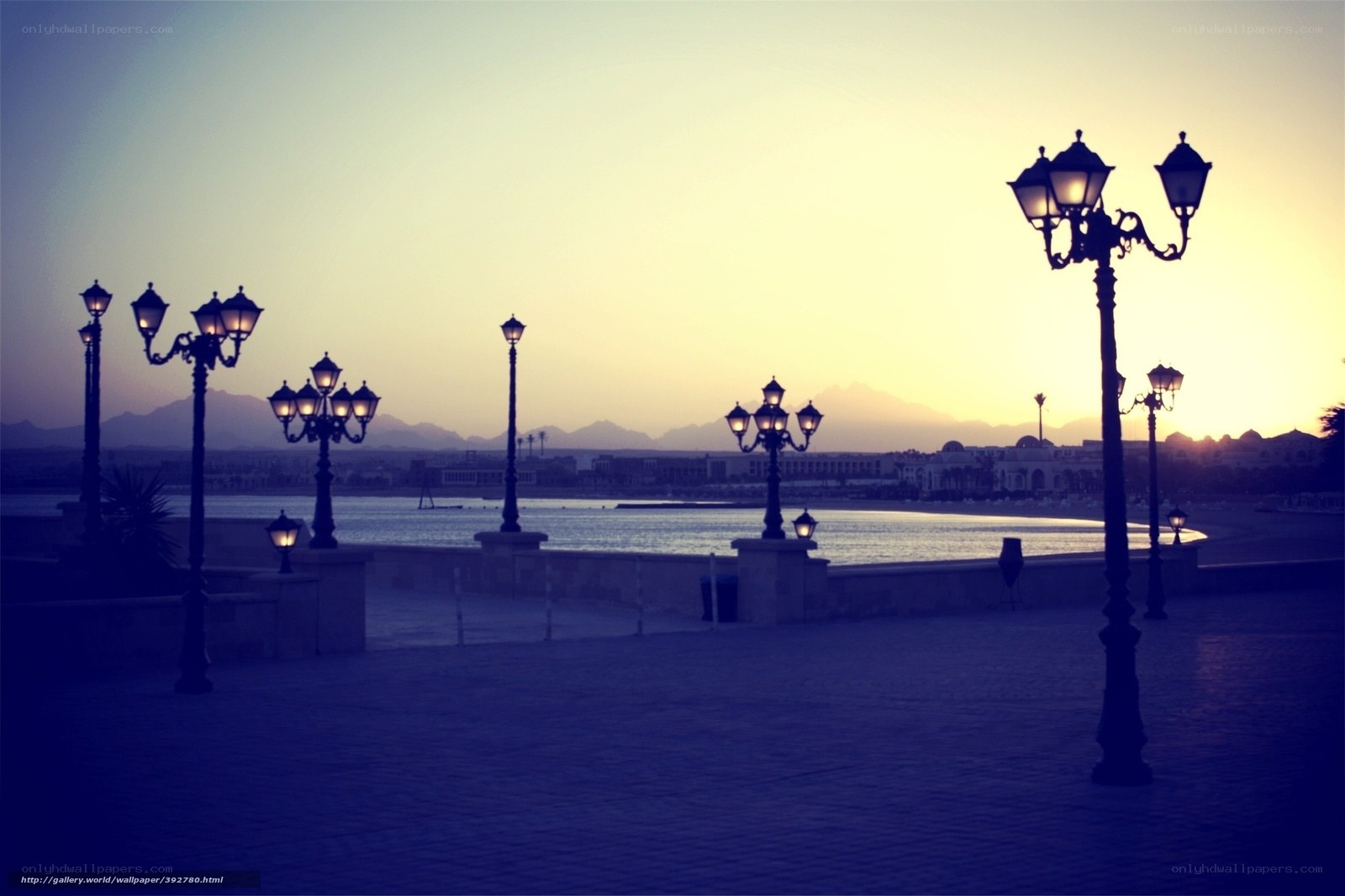 Evening by the waterfront