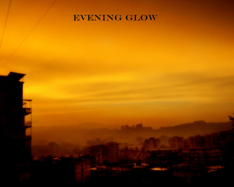 Evening Glow Over City
