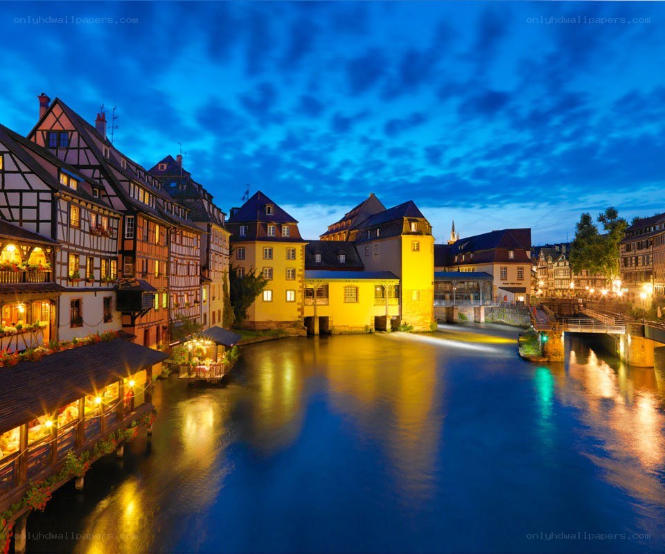 Evening in Strasbourg's old town