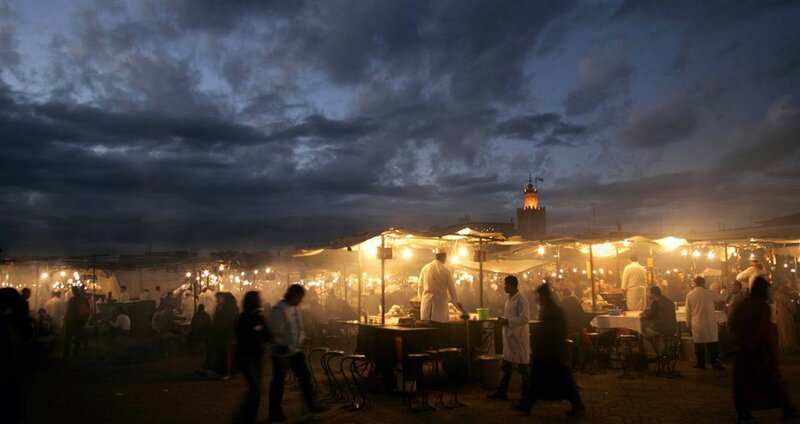 Evening market in Marrakech