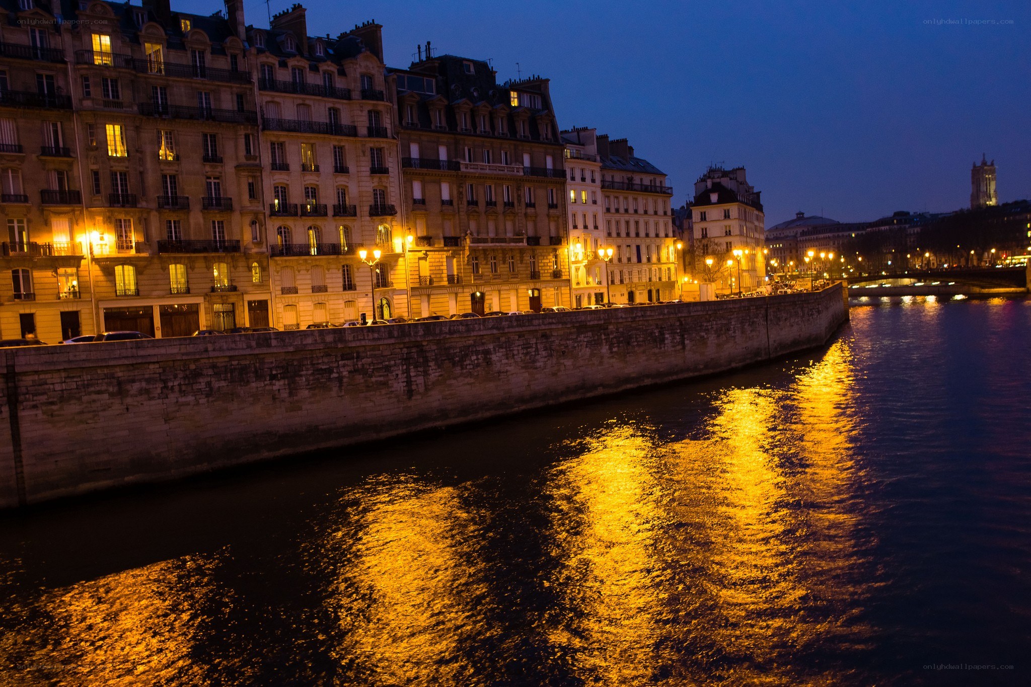 Evening on the Seine in Paris