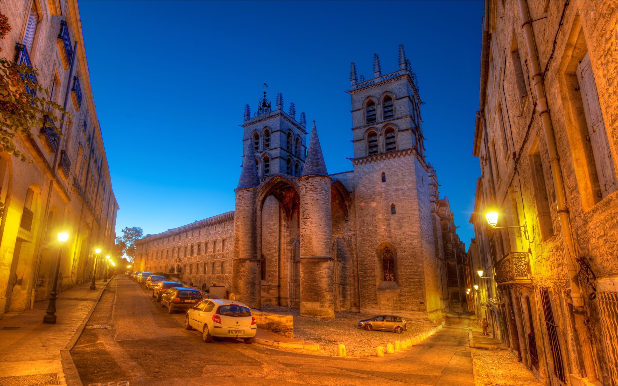 Evening view of a cathedral
