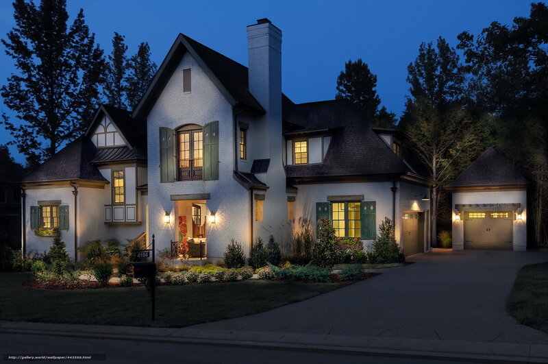 Evening view of a charming house