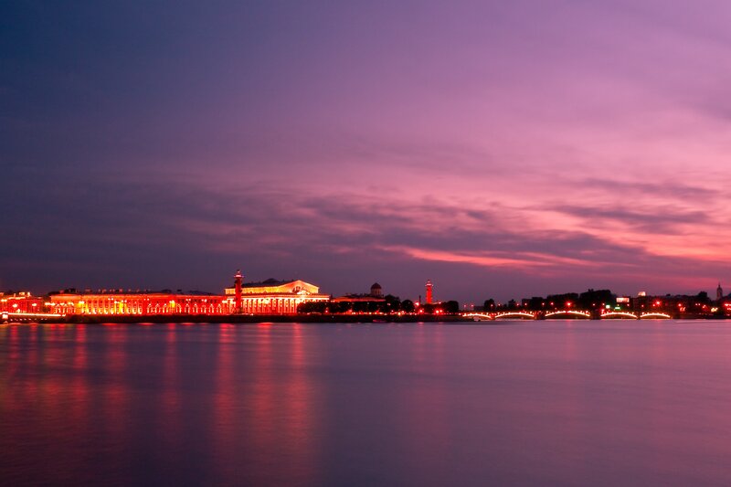 evening view of st petersburg