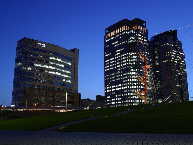 Evening view of Tokyo skyline