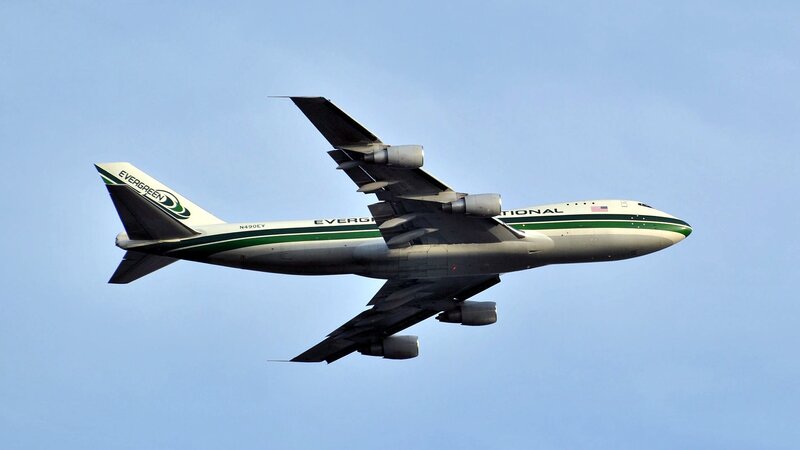 Evergreen International Boeing 747 in flight