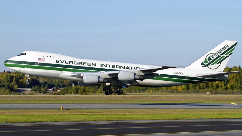 Evergreen International Boeing 747 — White