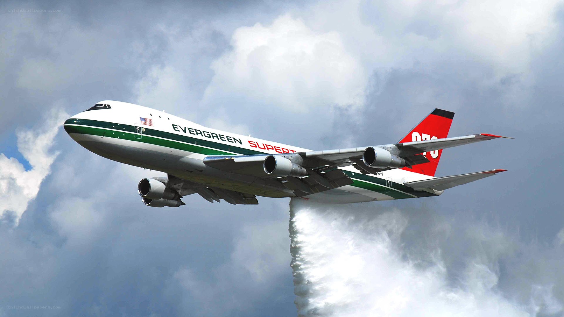 Evergreen SuperTanker in flight