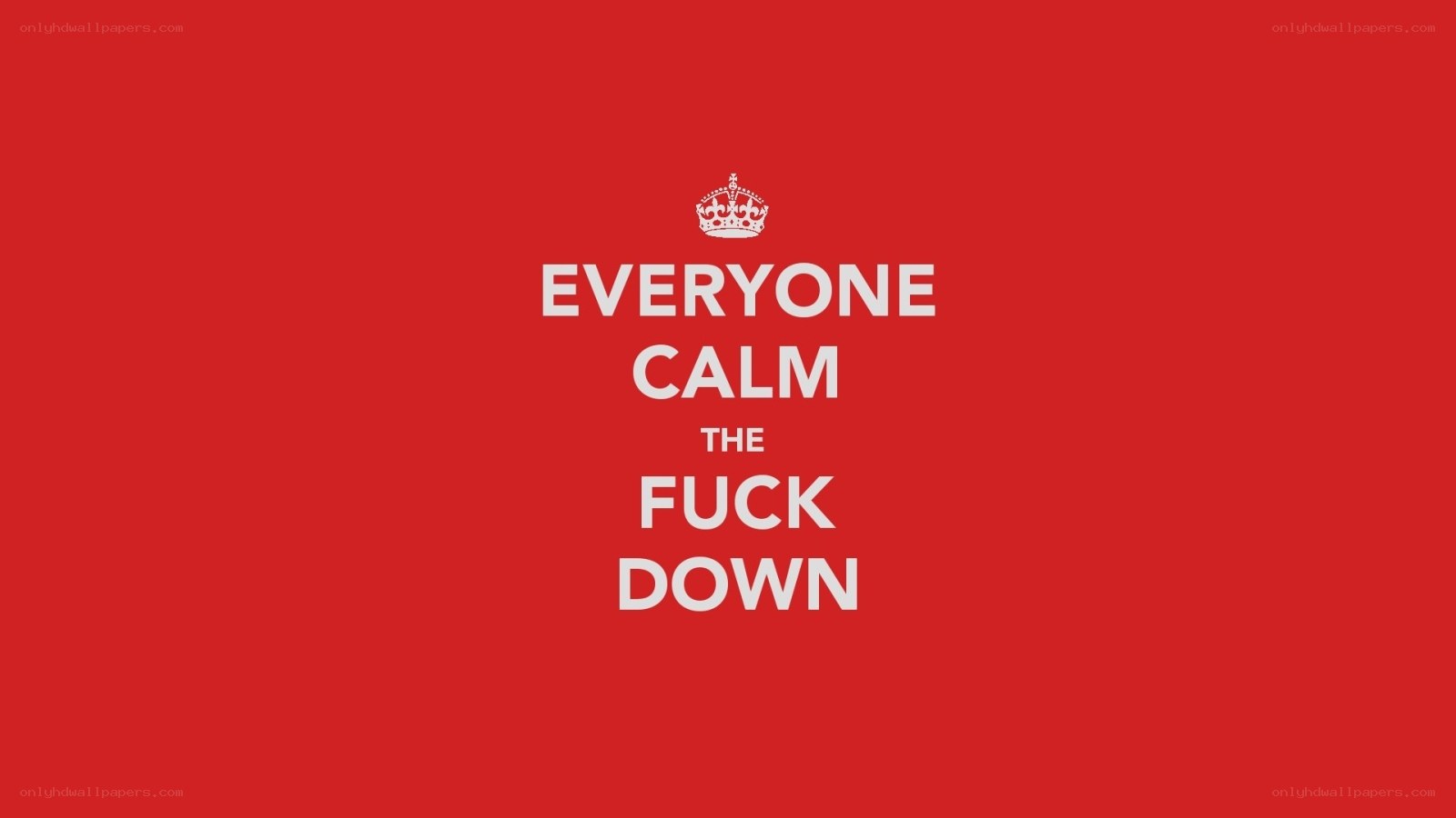 Everyone calm the fuck down