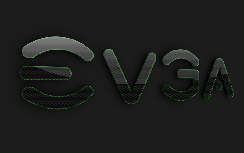 EVGA Logo — Black, Minimalist