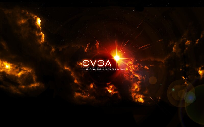 EVGA Logo in Space