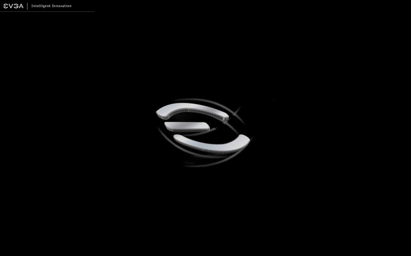 EVGA logo on black background