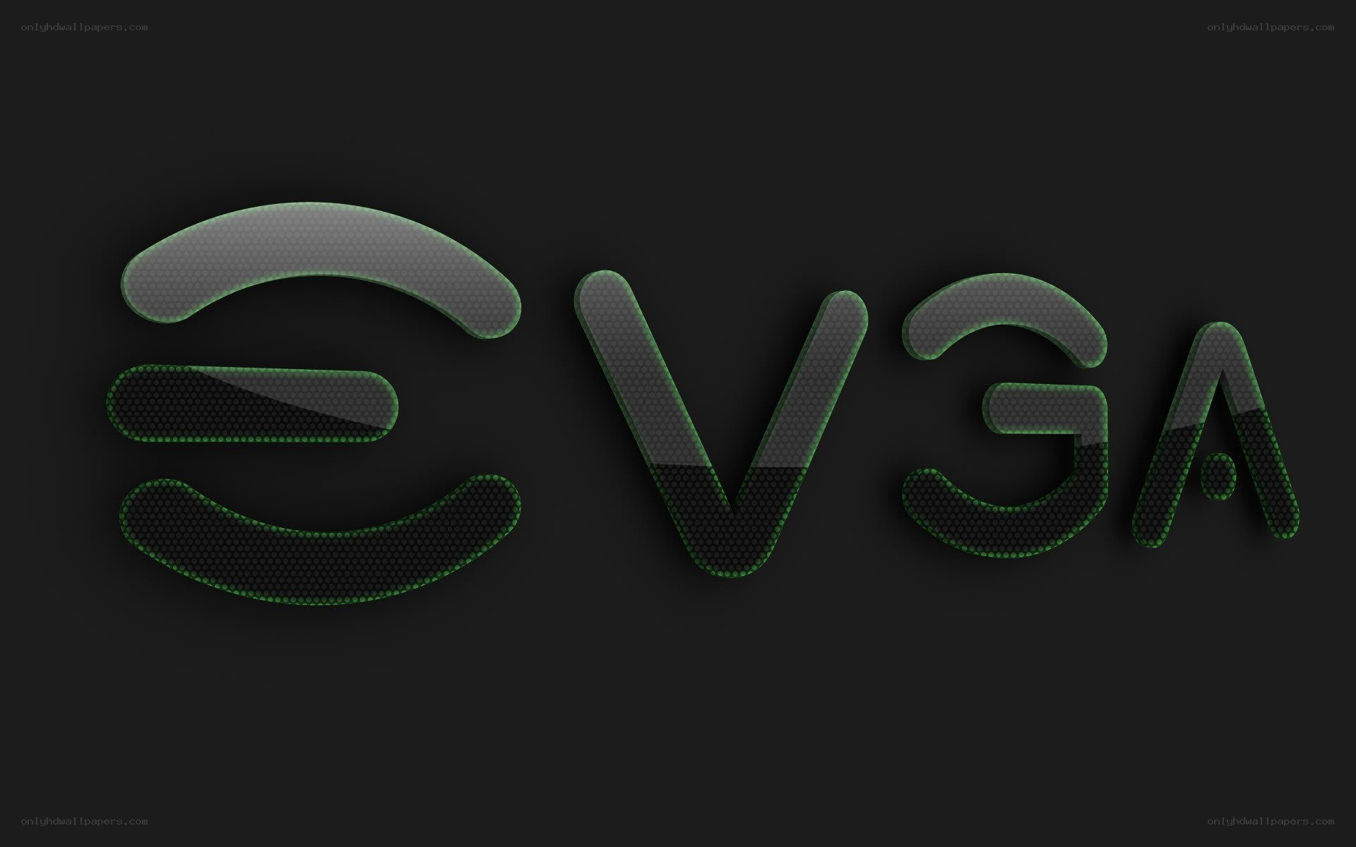 EVGA logo on dark background