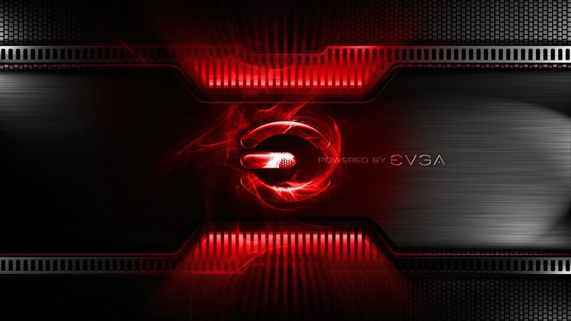 Evga Logo on Dark Background — Black, Dramatic