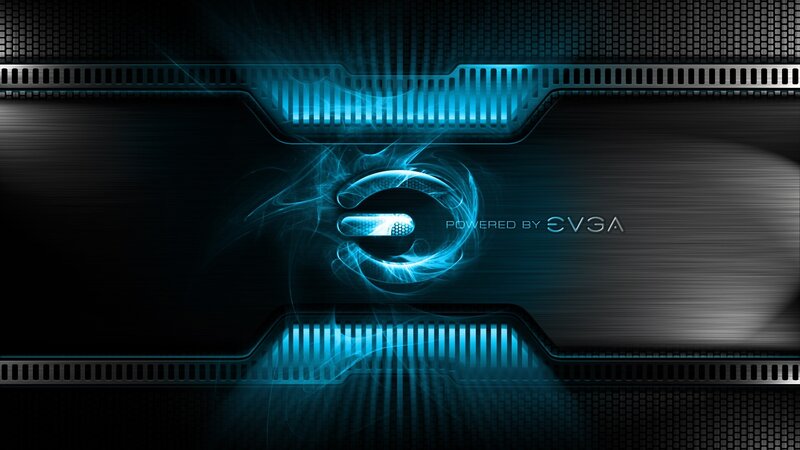 Evga Logo on Dark Background — Black, Technological