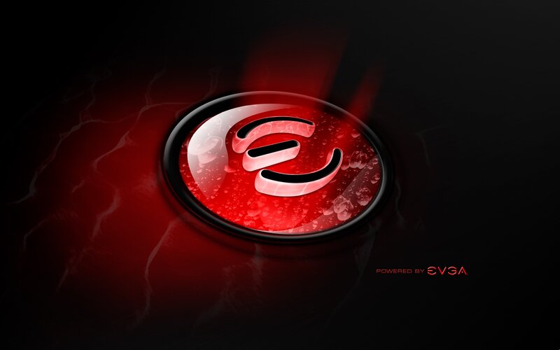 EVGA Logo on Red Background
