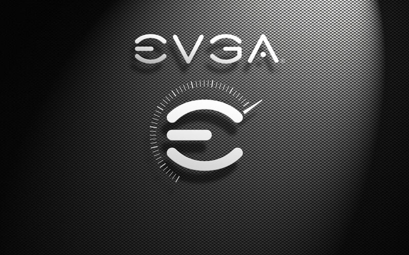 EVGA Logo on Textured Surface