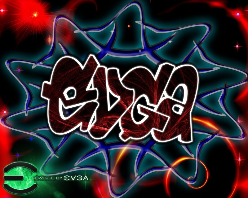 EVGA Logo with Abstract Design