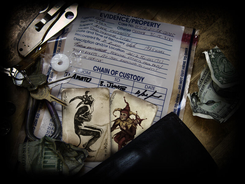 Evidence and property from a crime scene