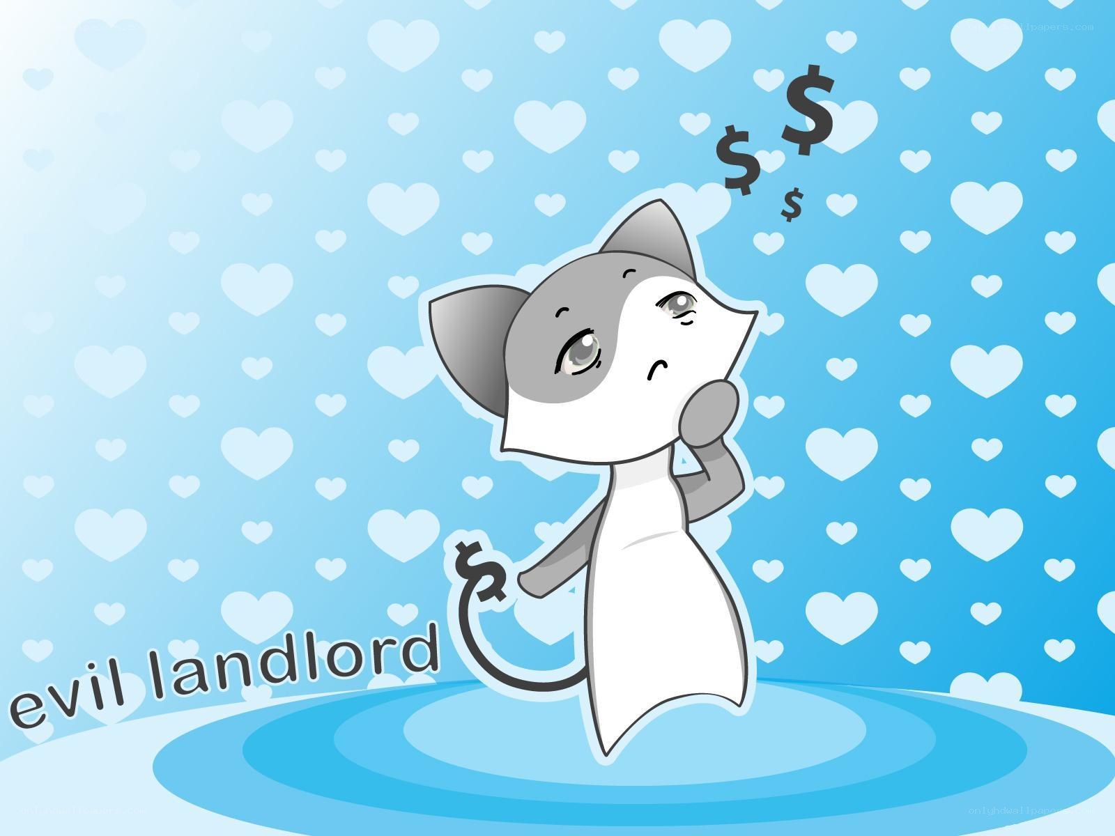 evil landlord cat cartoon