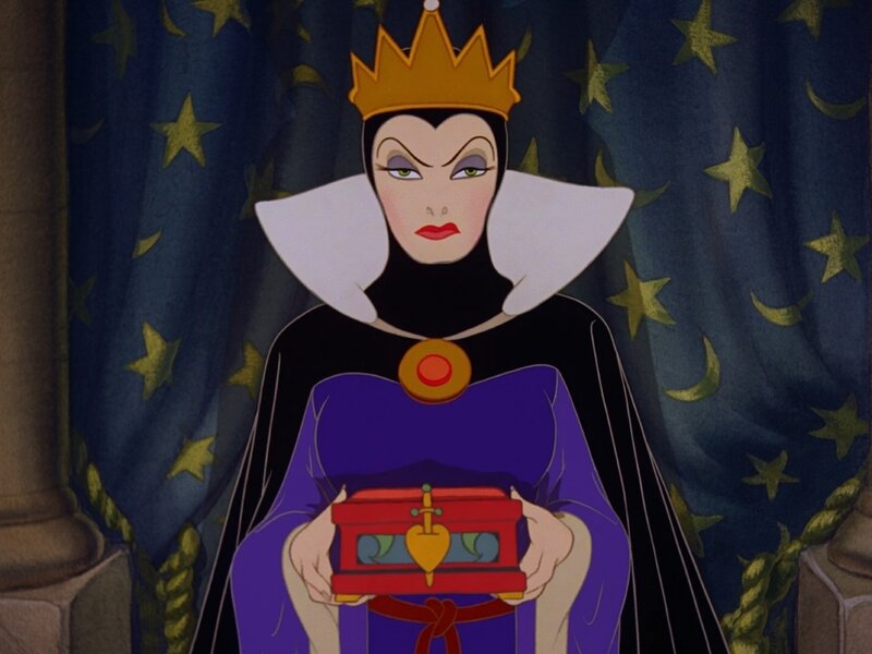 Evil Queen Holding Box
