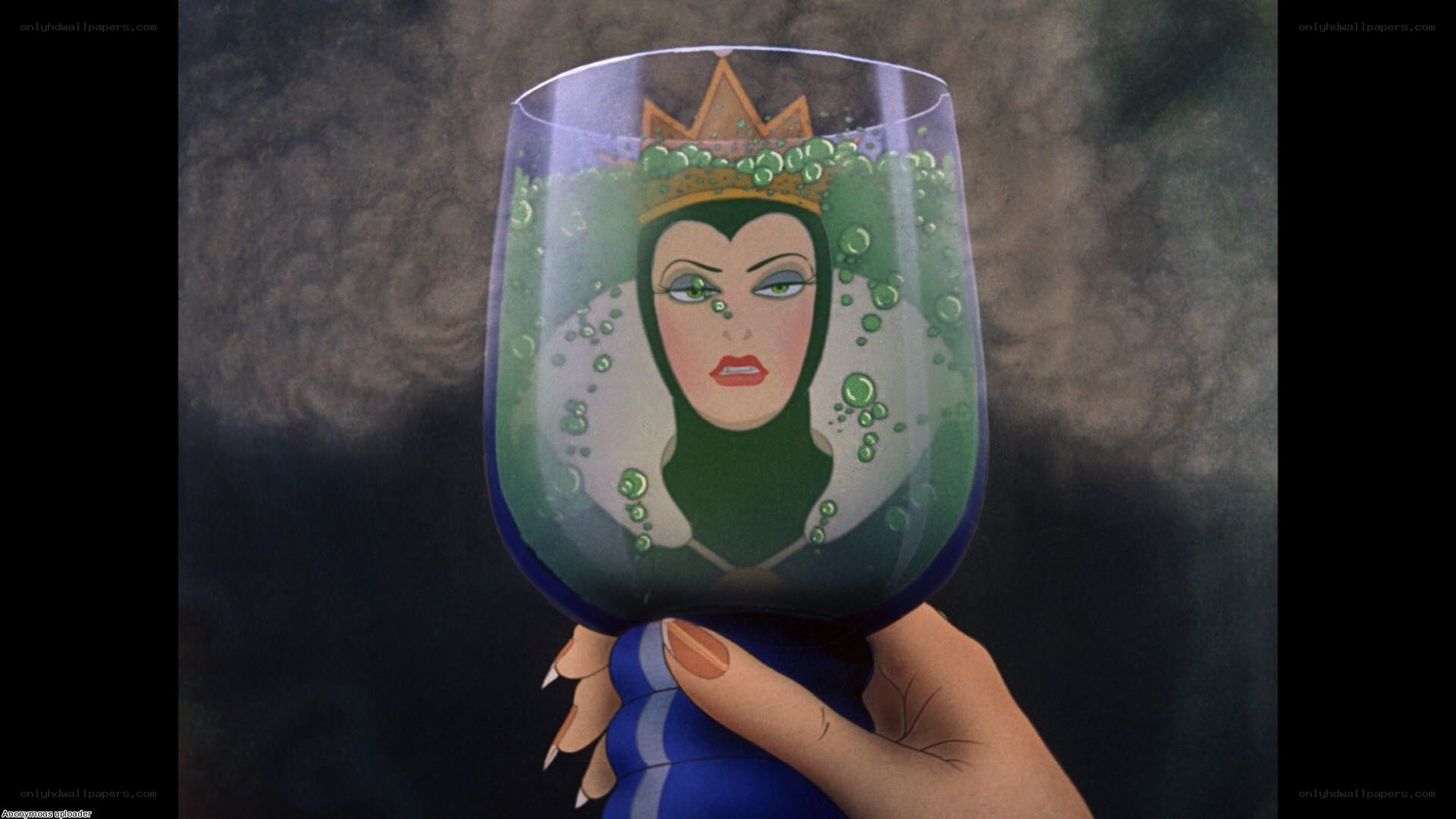 Evil Queen in a magic mirror