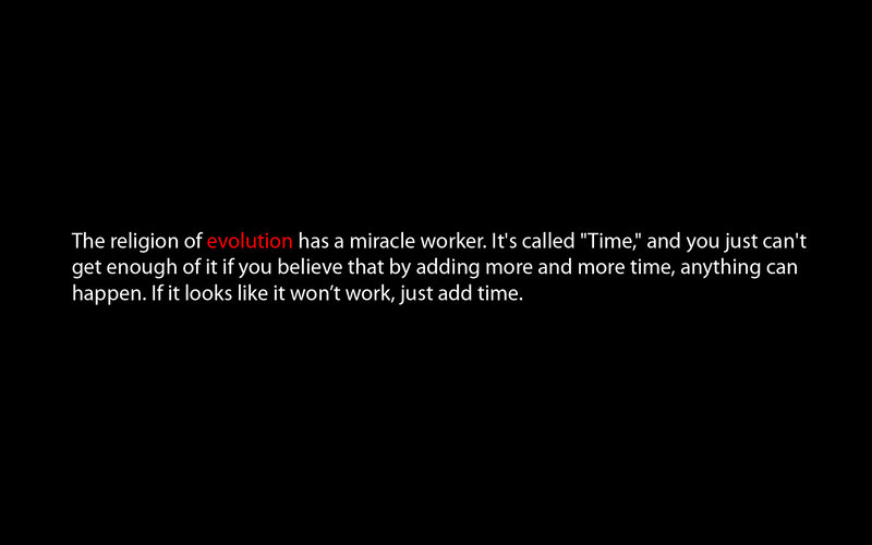 evolution and time quote
