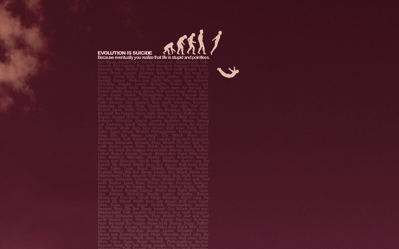 Evolution Illustration — Maroon