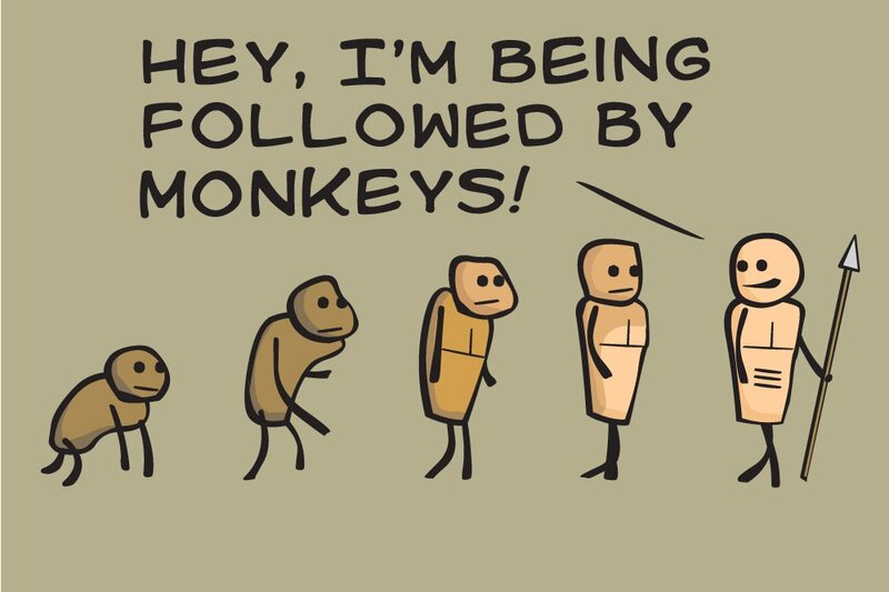 evolution joke comic