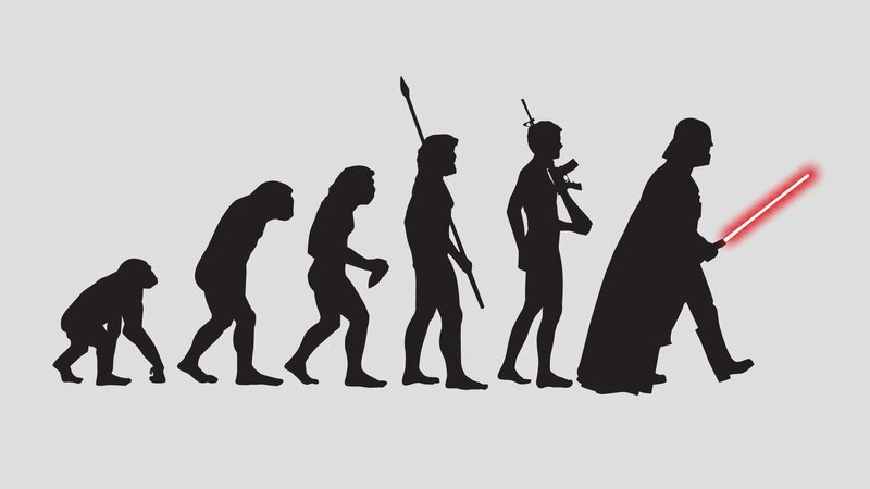 Evolution of a Warrior — Black, Dramatic