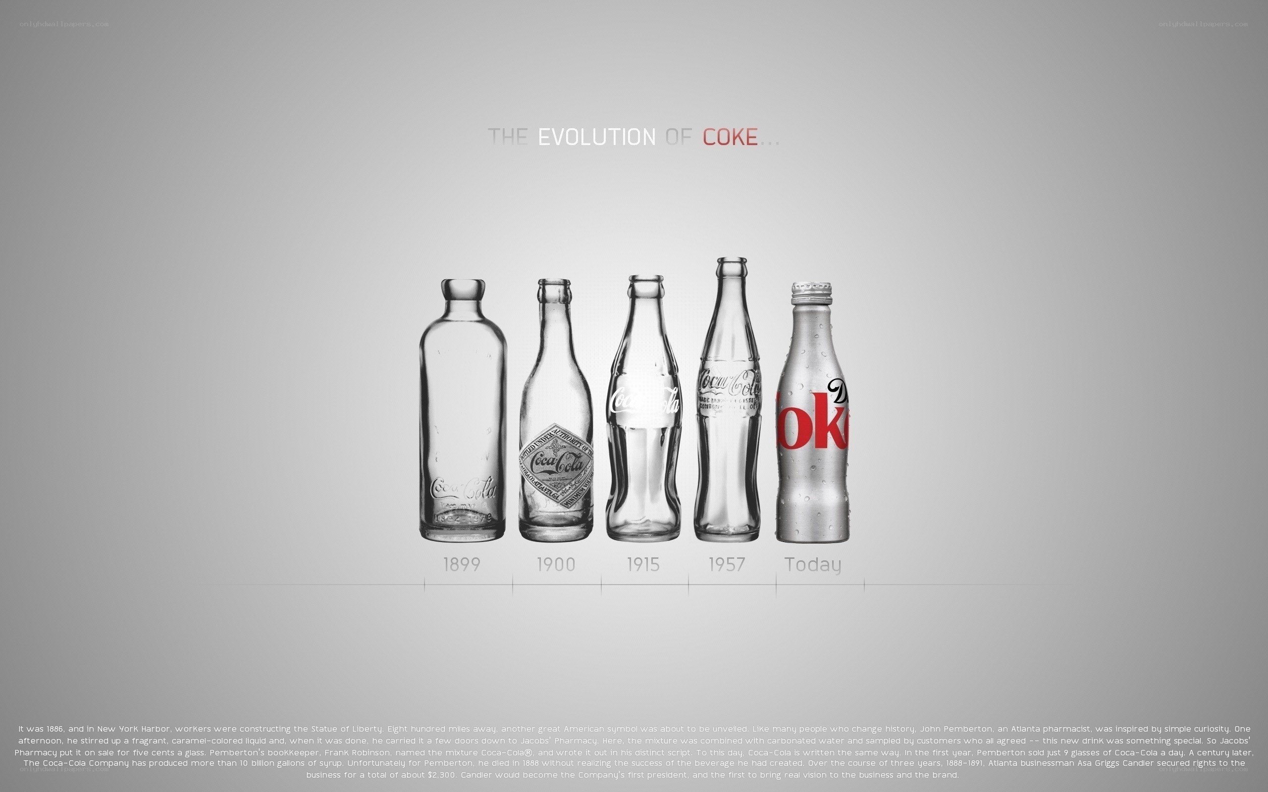 Evolution of Coke Bottles