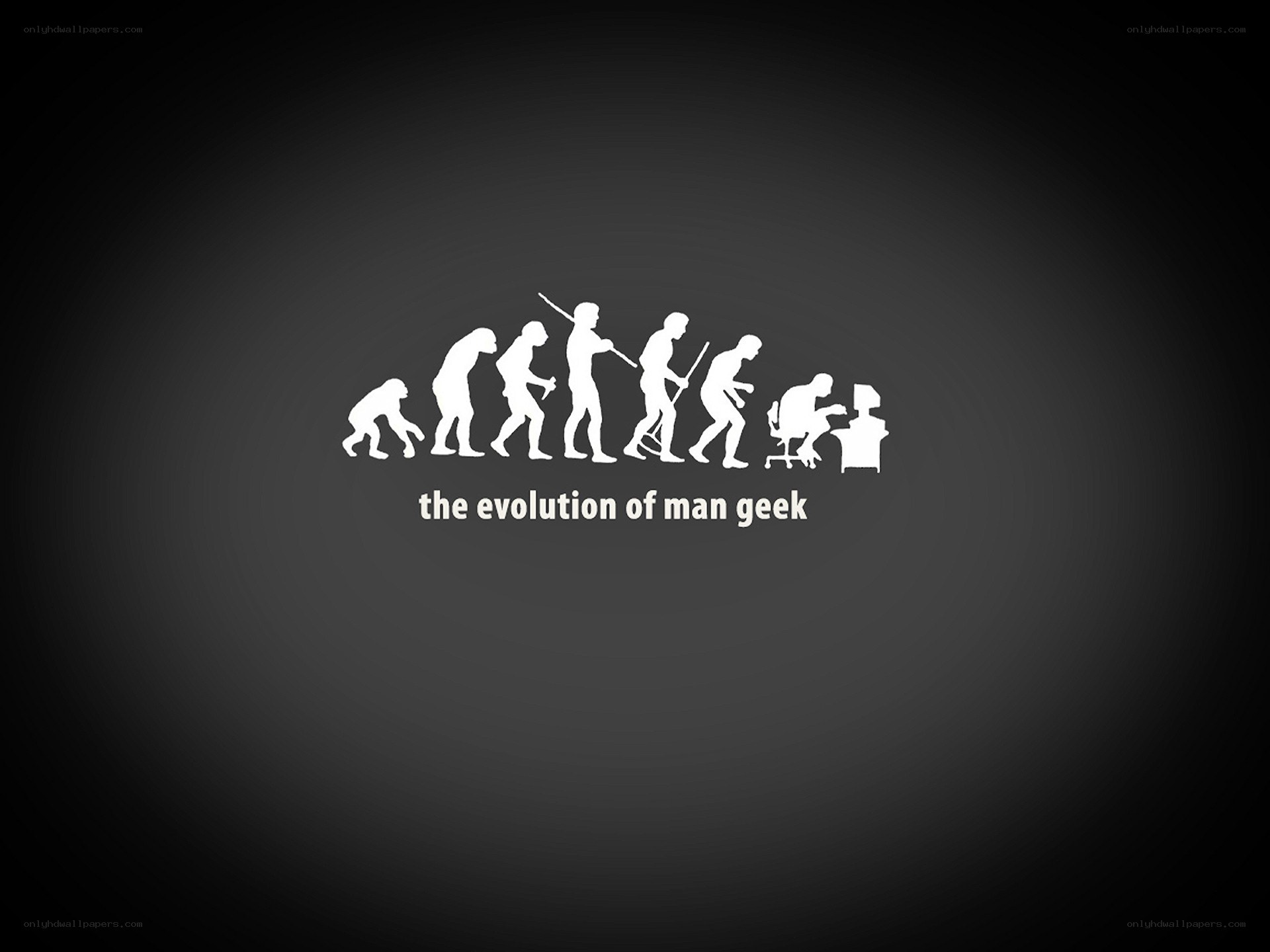 evolution of man geek