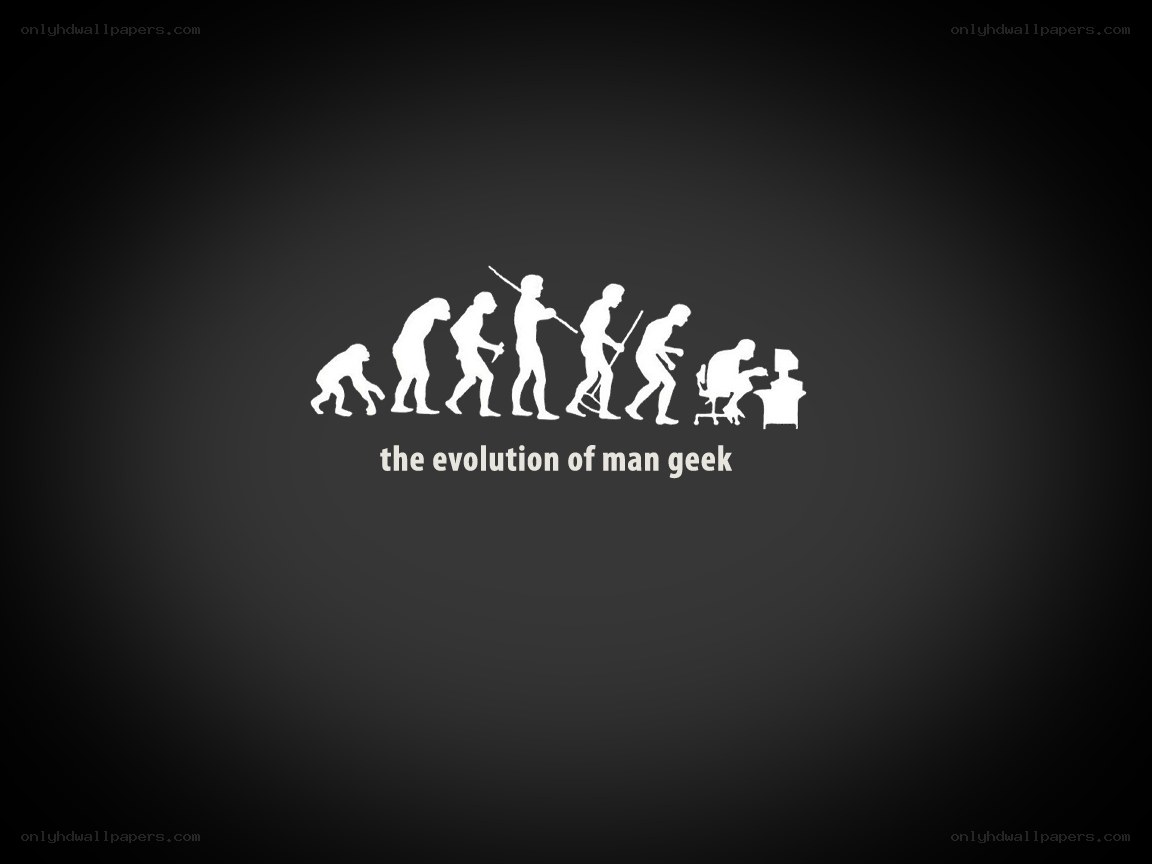 evolution of man geek