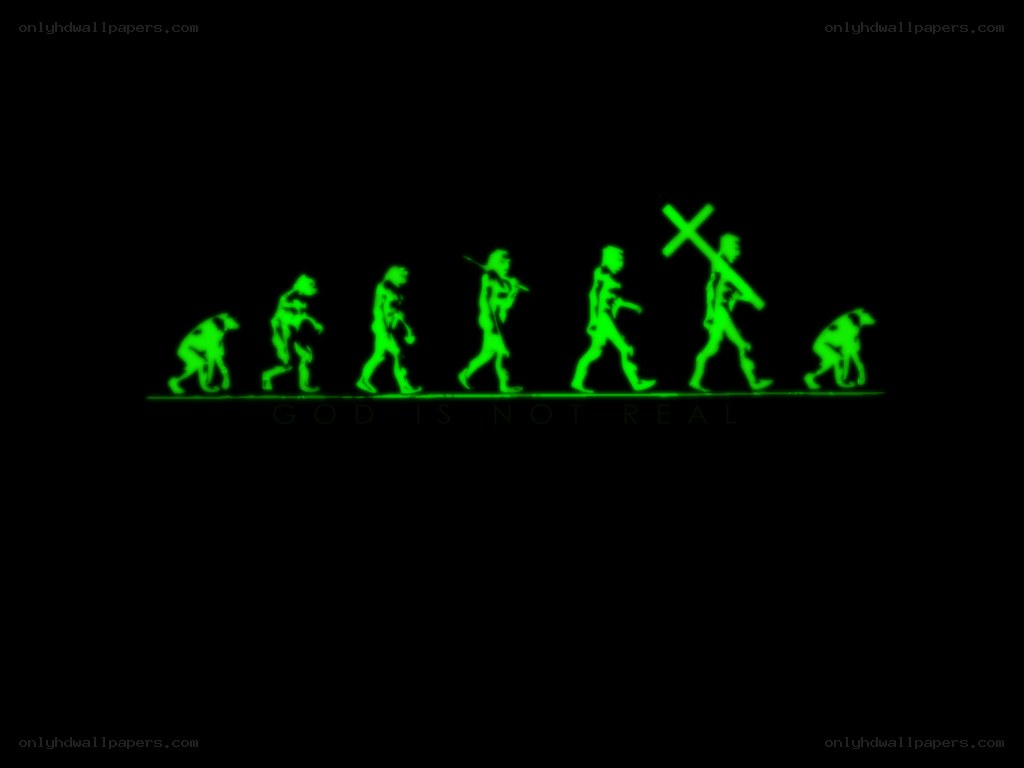 evolution of man with cross