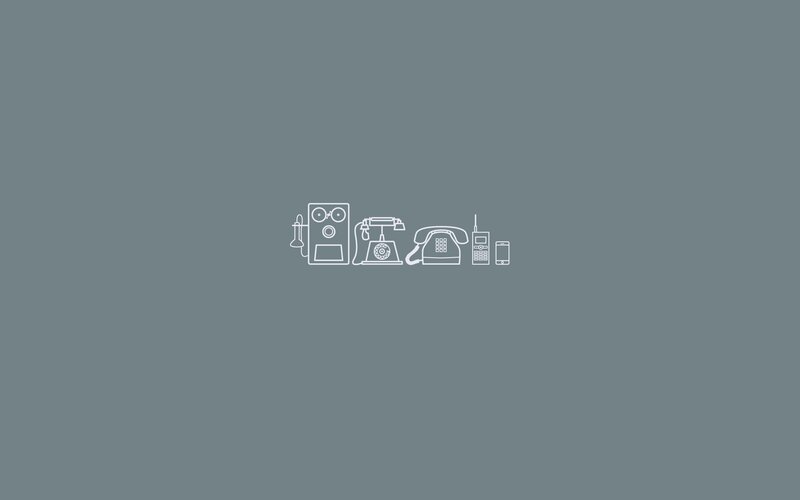 Evolution of Telephones — Gray