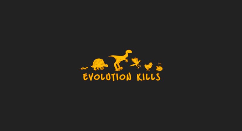 Evolution Sequence — Yellow, Humorous