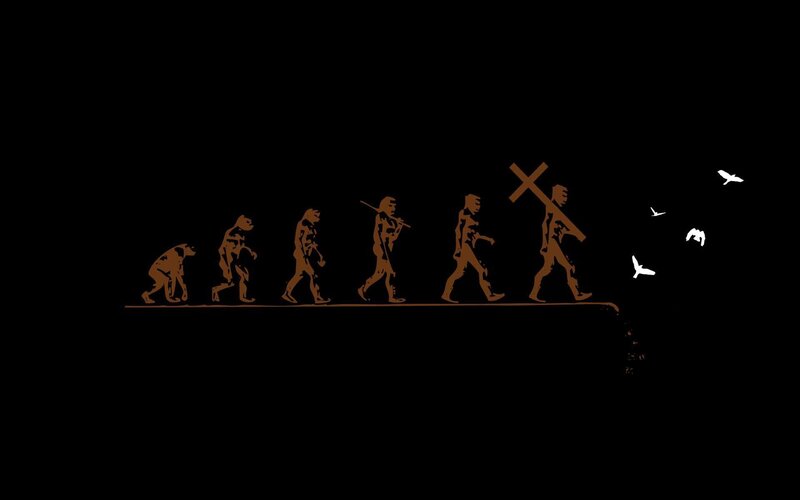 evolution to crucifixion