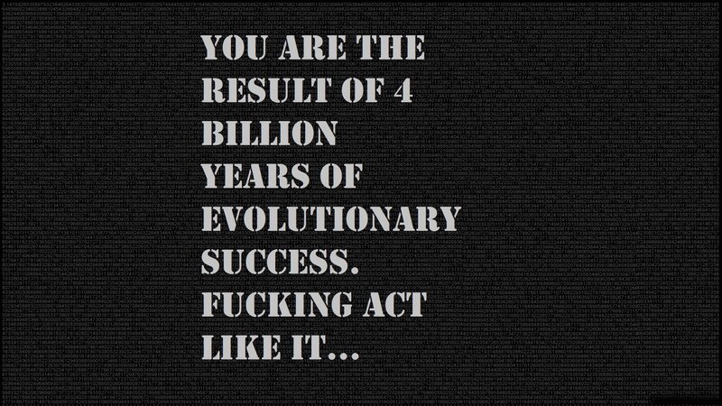 evolutionary success message