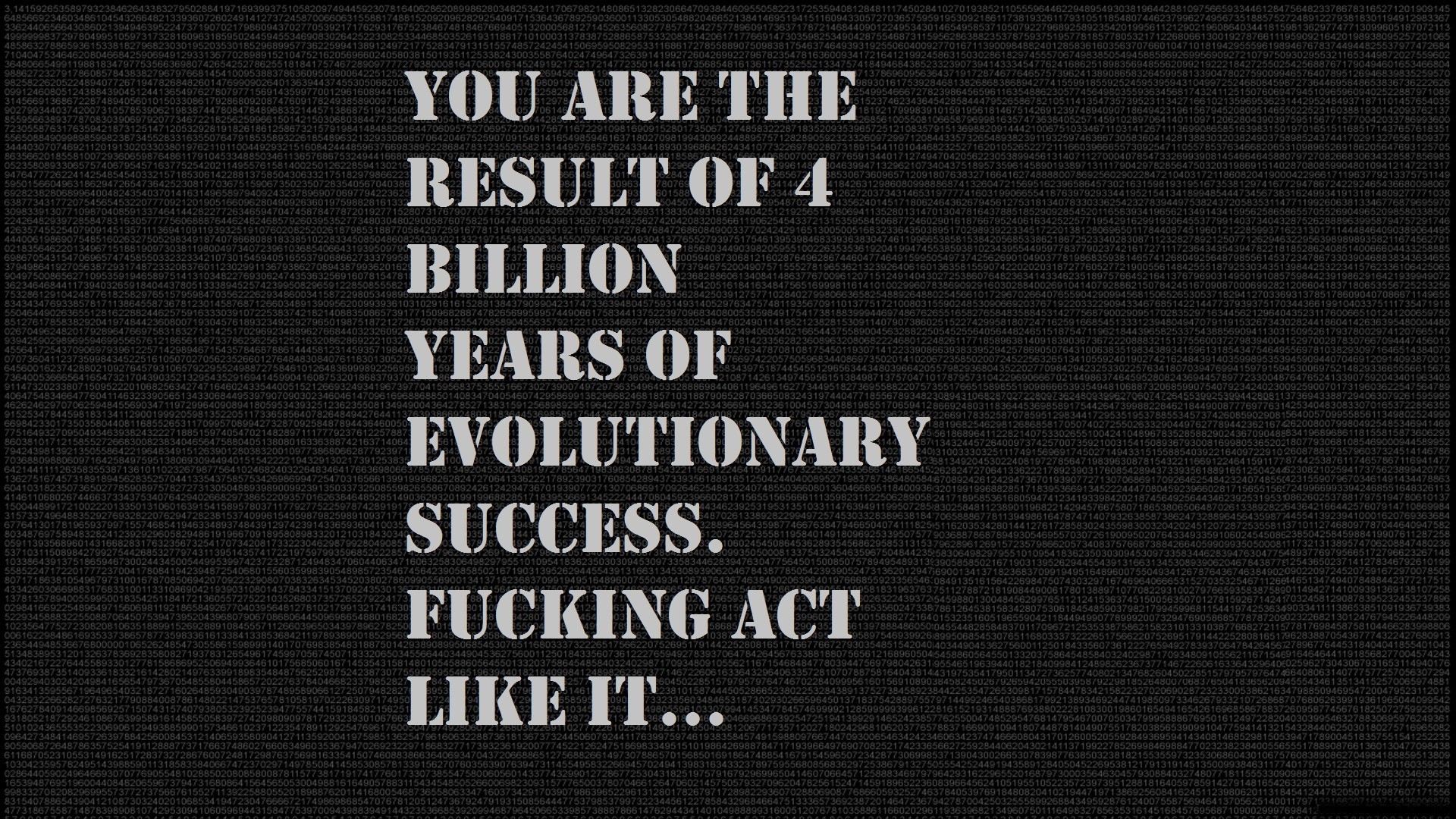 evolutionary success message