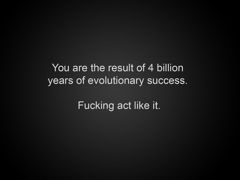 evolutionary success quote