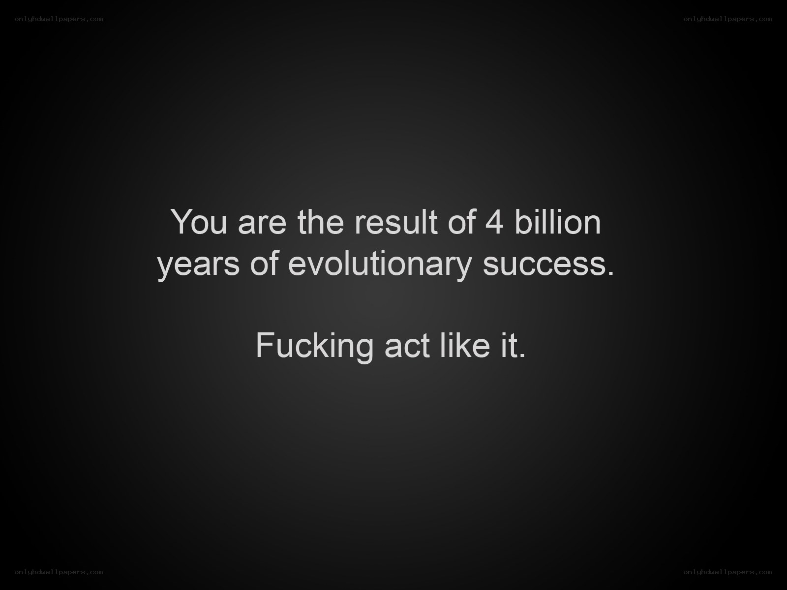 evolutionary success quote