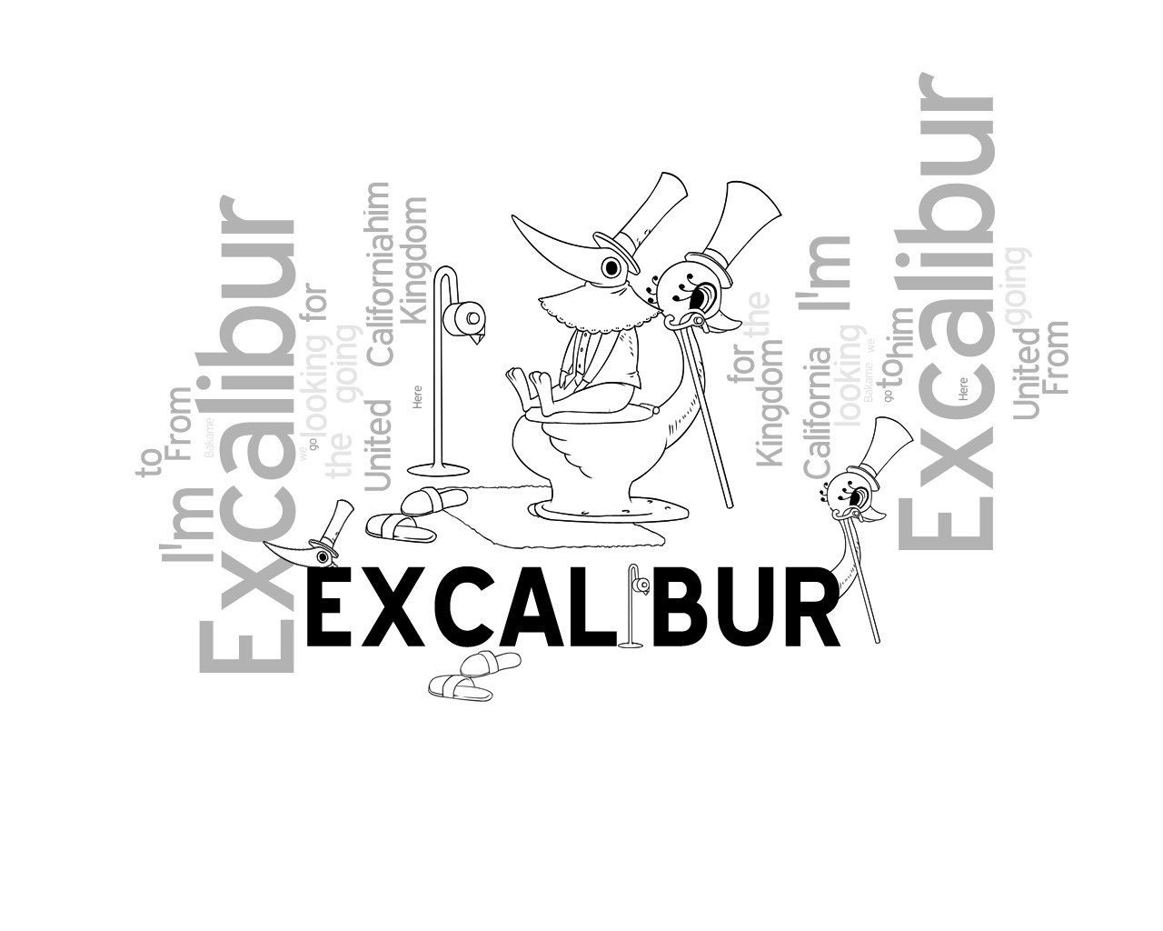 Excalibur character illustration