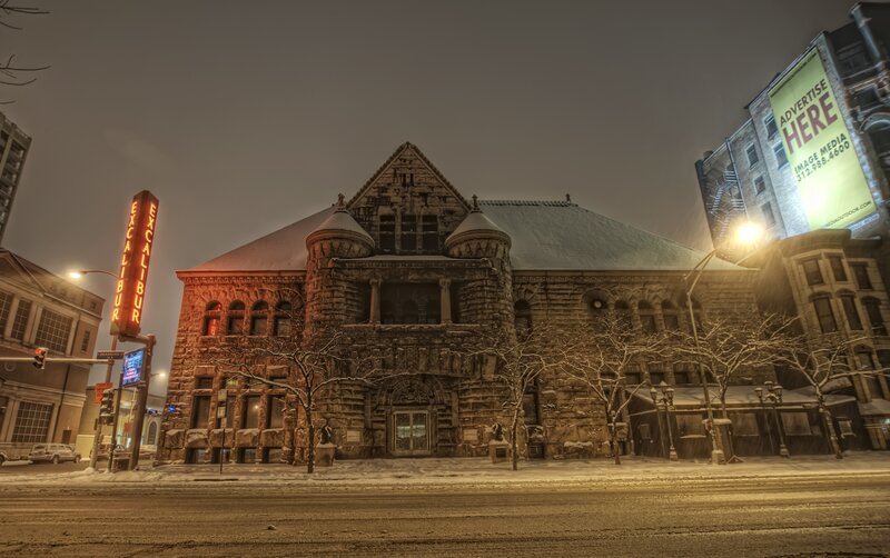 Excalibur Theatre in winter