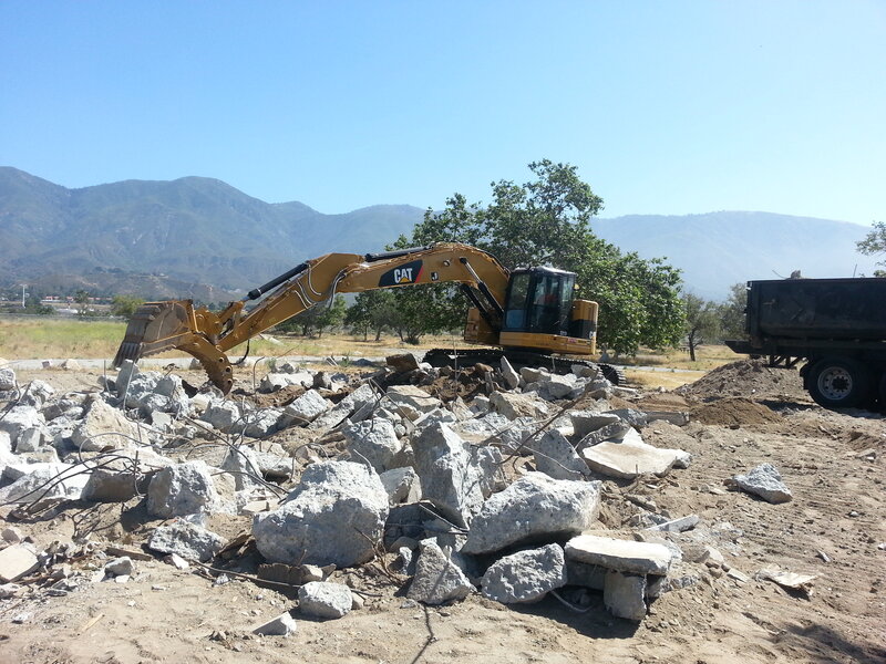 Excavator at Construction Site