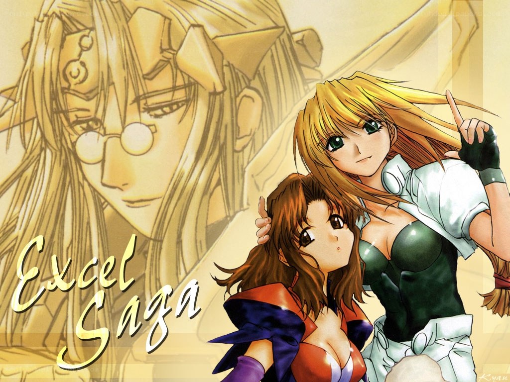 Excel Saga characters illustration