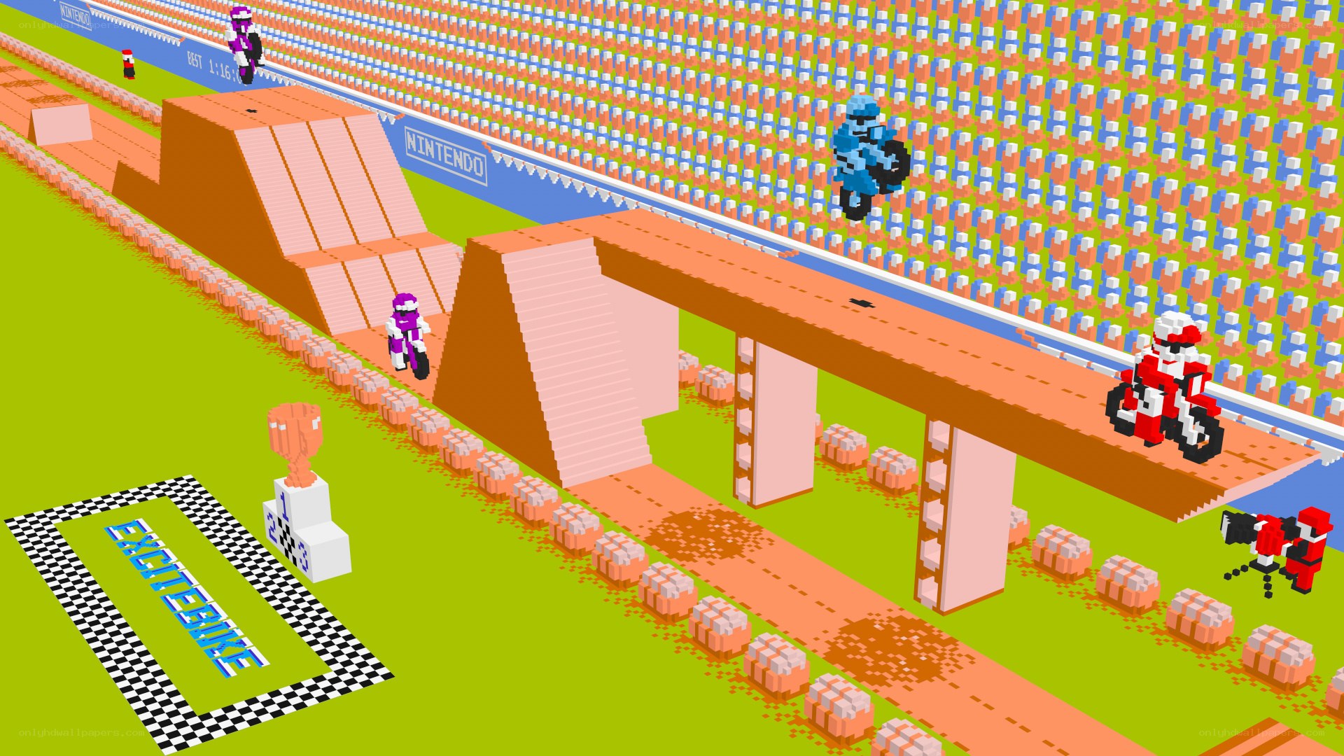 Excitebike game scene