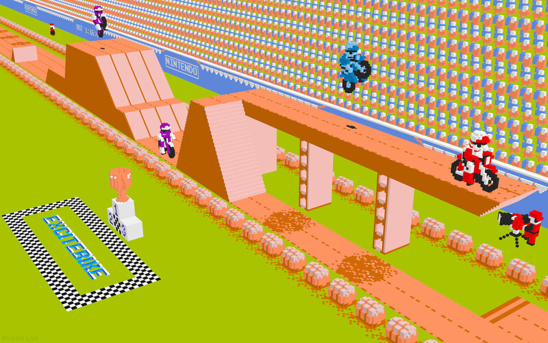 Excitebike game scene