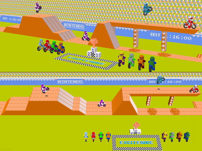 Excitebike game scene