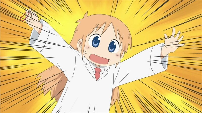 excited anime character